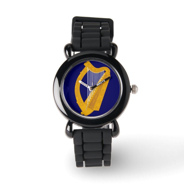 Guld Irish Harp, Ireland souvenier Armbandsur (Framsida)
