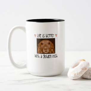 Guld- irländsk kaffemugg