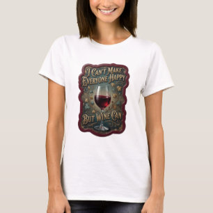 Guld JAG KAN INTE GÖRA ALLA GLADA MEN VIN KAN v2 T Shirt