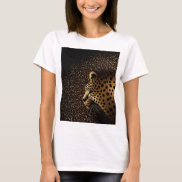 Guld Jaguar Mönster T Shirt