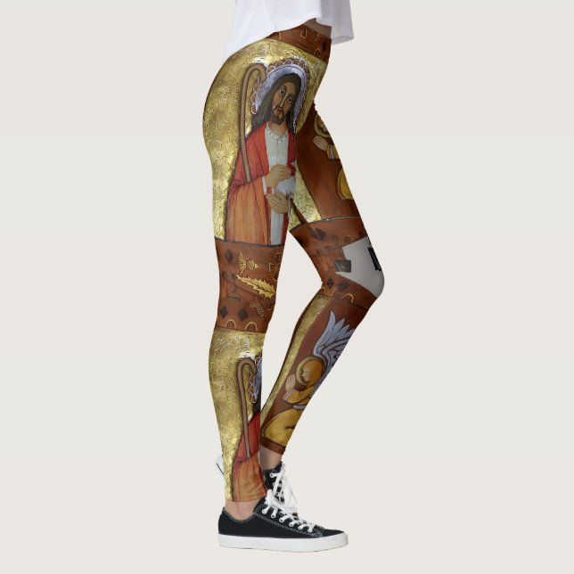 Guld Jesus Leggings (Höger)