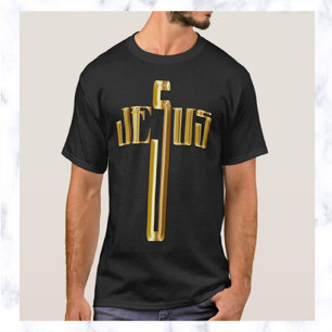 Guld Jesus T Shirt