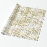 Guld Jewel Bokeh Abstrakt Presentpapper<br><div class="desc">Guld Jewel Bokeh Abstrakt</div>