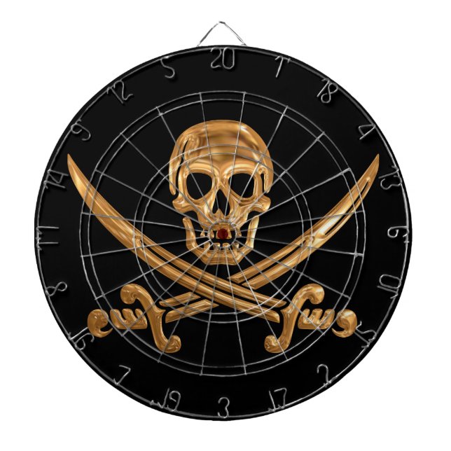 Guld- Jolly Roger Piltavla (Framsidan)