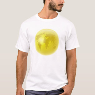 Guld- jordklot tee shirt