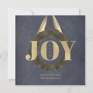 Guld JOY WANDERING KLASSIFICERING Juljul Julkort