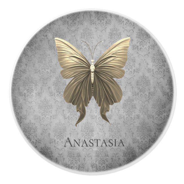 Guld judisk fjäril knopp (Framsidan)