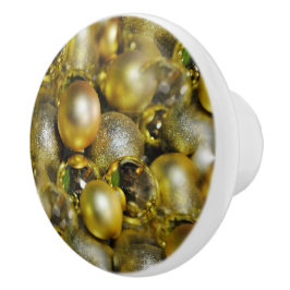 Guld jul Baubles Knopp