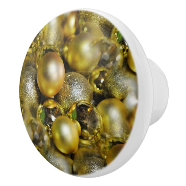 Guld jul Baubles Knopp (Höger)