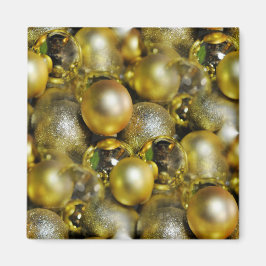 Guld jul Baubles Magnet