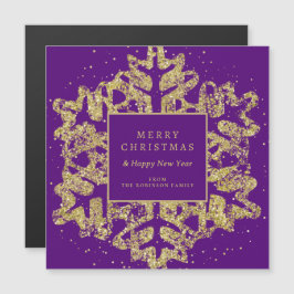 Guld jul Glitter Snowflake Corporate Lila