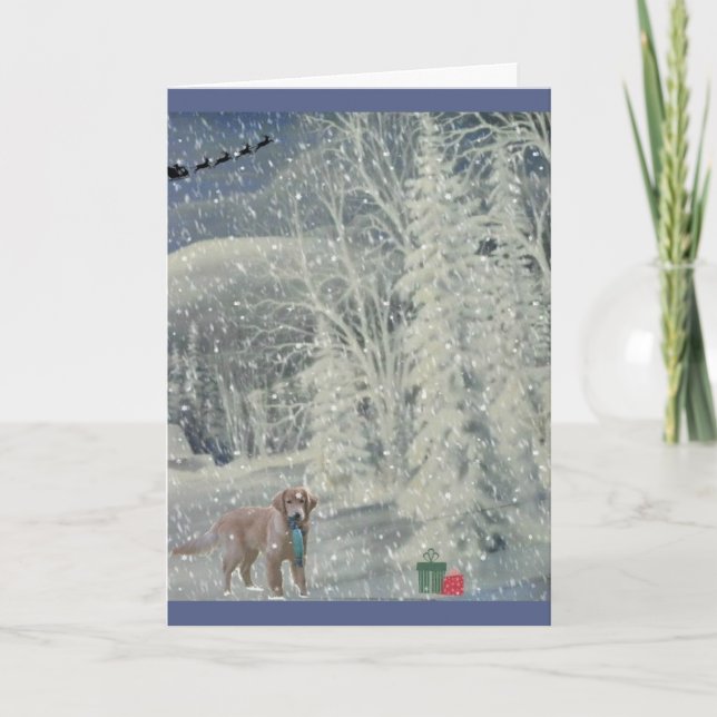 Guld- jul helgkort (Framsida)