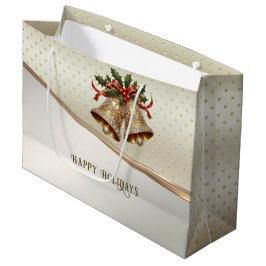 Guld jul Klockor Helgdag Gift Bag