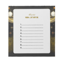 Guld Jul Ledig Lista Anteckningsblock