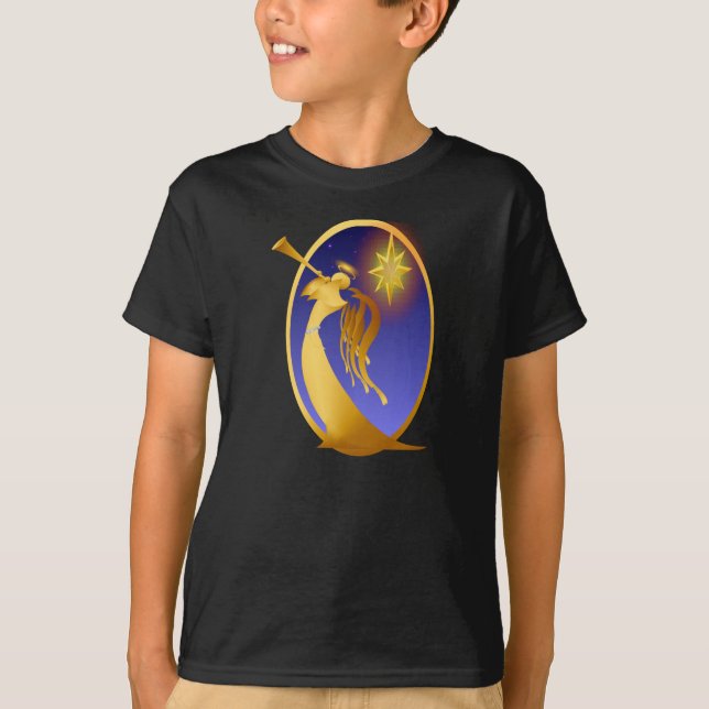 Guld- julängel tee shirt (Framsida)