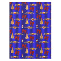 Guld Juldekorationer på Blue