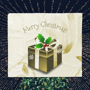 Guld julgåva Fleece Blanket