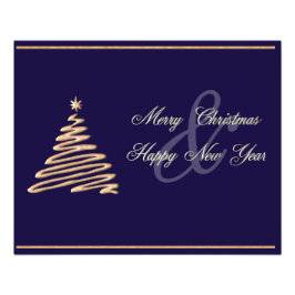 Guld Julgran Fototryck