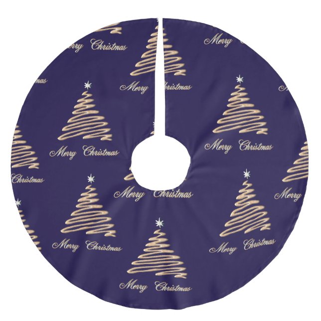 Guld Julgran Julgransmatta Borstad Polyester (Framsidan)