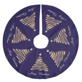 Guld Julgran Julgransmatta Borstad Polyester