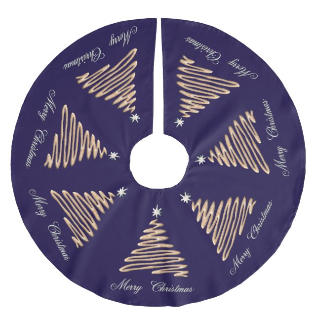 Guld Julgran Julgransmatta Borstad Polyester (Framsidan)