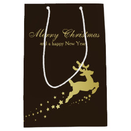 Guld- julgran med renen