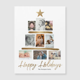 Guld Julgran Photo Collage Glad helg