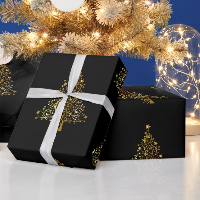 Guld Julgran Presentpapper (Helgdagar)