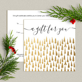 Guld Julgranar Helgdag Gift-certifikat
