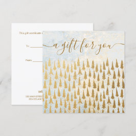 Guld Julgranar Helgdag Gift-certifikat