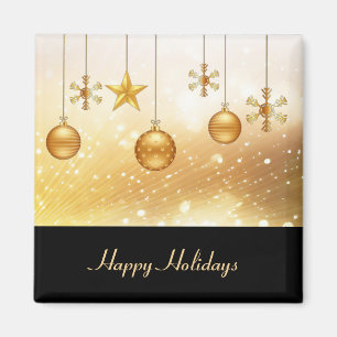 Guld-julgranen Bollar-Helgdag, julgranen Magnet