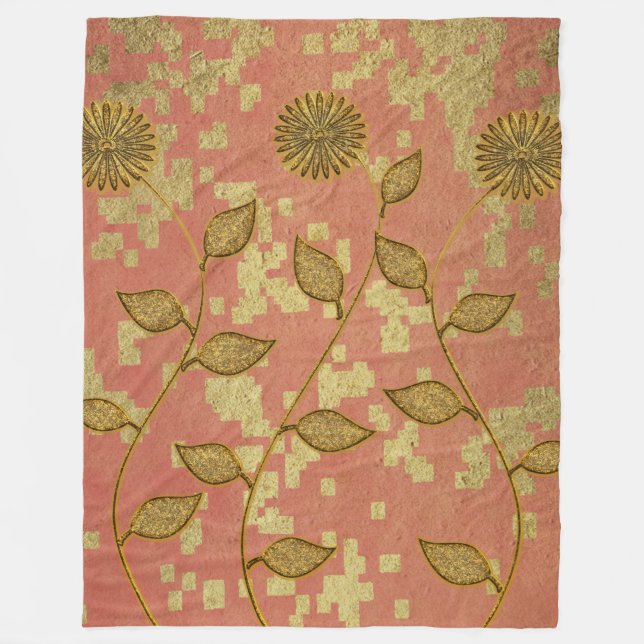 Guld Julhelg Vibe Fleecefilt (Framsidan)