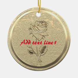 Guld Julhelg Vibe Julgransprydnad Keramik