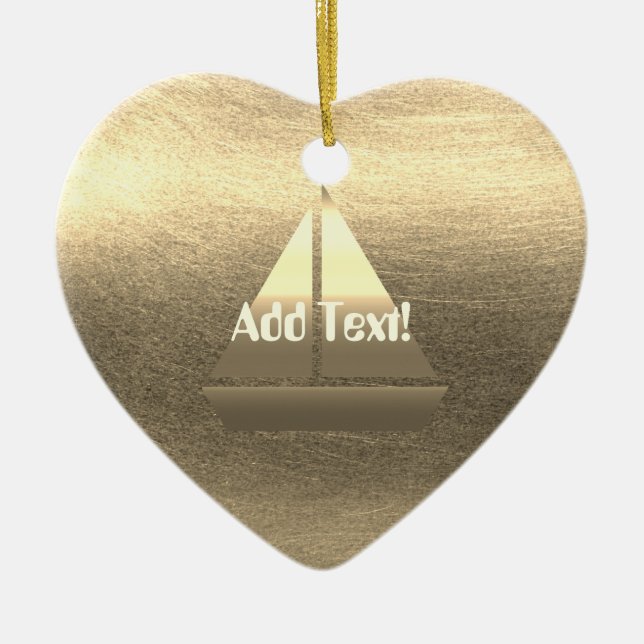 Guld Julhelg Vibe Julgransprydnad Keramik (Framsidan)