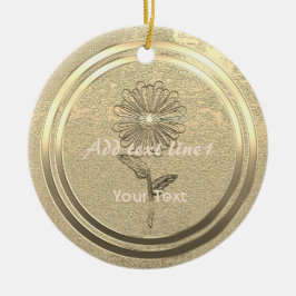 Guld Julhelg Vibe Julgransprydnad Keramik