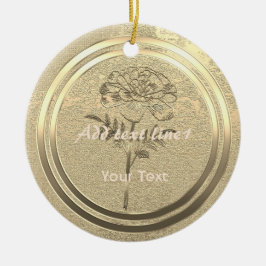 Guld Julhelg Vibe Julgransprydnad Keramik