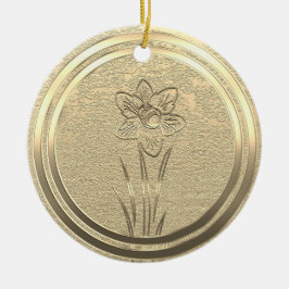 Guld Julhelg Vibe Julgransprydnad Keramik