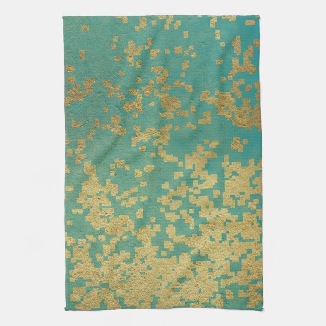 Guld Julhelg Vibe Kökshandduk (Vertikal)