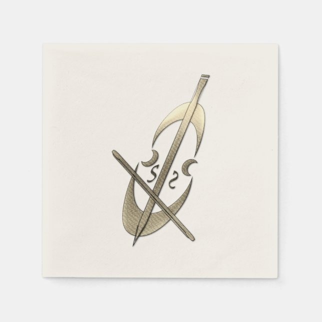 Guld Julhelg Vibe Pappersservett (Framsidan)