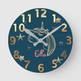 Guld Julhelg Vibe Rund Klocka