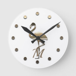 Guld Julhelg Vibe Rund Klocka