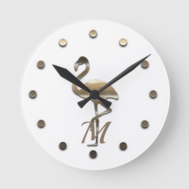 Guld Julhelg Vibe Rund Klocka (Framsida)