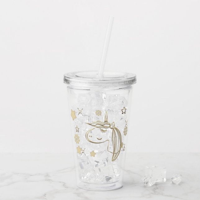 Guld Julhelg Vibe Take Away Mugg (Baksida Ice)