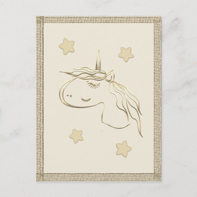 Guld Julhelg Vibe Vykort (Framsida)