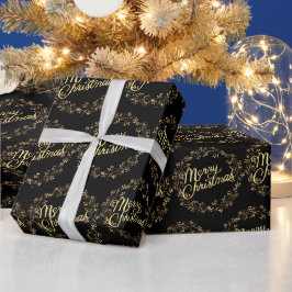 Guld julklappspapper presentpapper