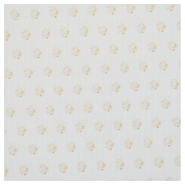 Guld julprydnad Mönster Tyg (Provkarta)
