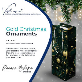 Guld julprydnadsföremål Gift Bag