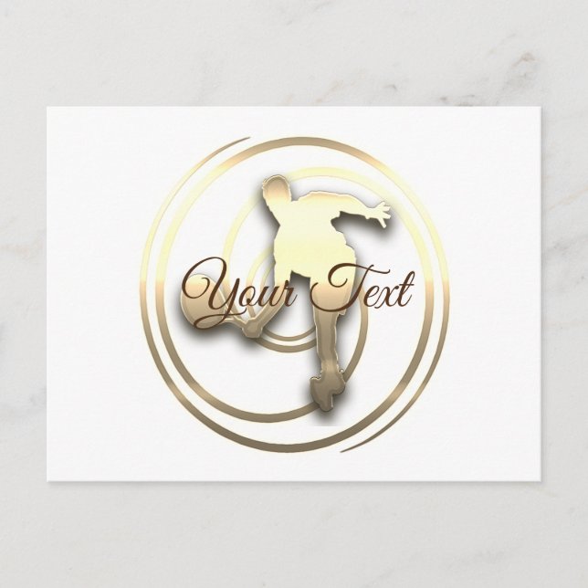 Guld Julsäsong Vibbar Vykort (Framsida)