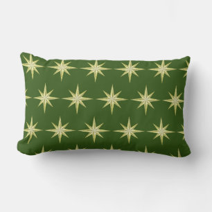 Guld julstjärnor Lumbar Pillow Lumbarkudde