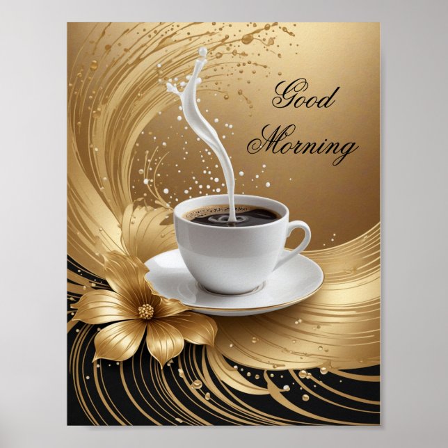 Guld kaffe poster (Framsidan)